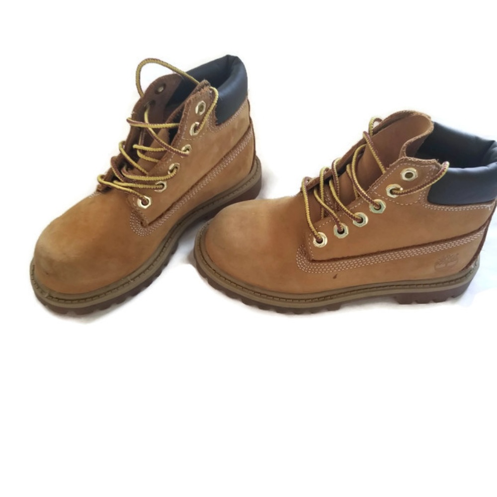 Timberland 6" DoubleWheat Nubuck Junior Youth Boot - Picture 2 of 6